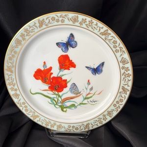 Lenox
Porcelain Plate, Butterflies, and Flowers